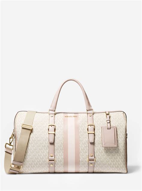 michael michael kors bedford travel extra large signature weekender|michael kors bag.